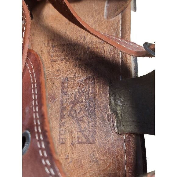 Huarache Playera Sandals Men Sz 13.5 Leather Avalanche Slingack Boho Brown - Picture 7 of 7